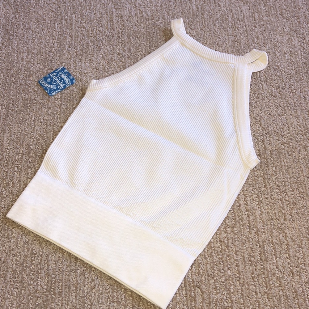 NWT Free People Wide Ribbed Seamless Cami